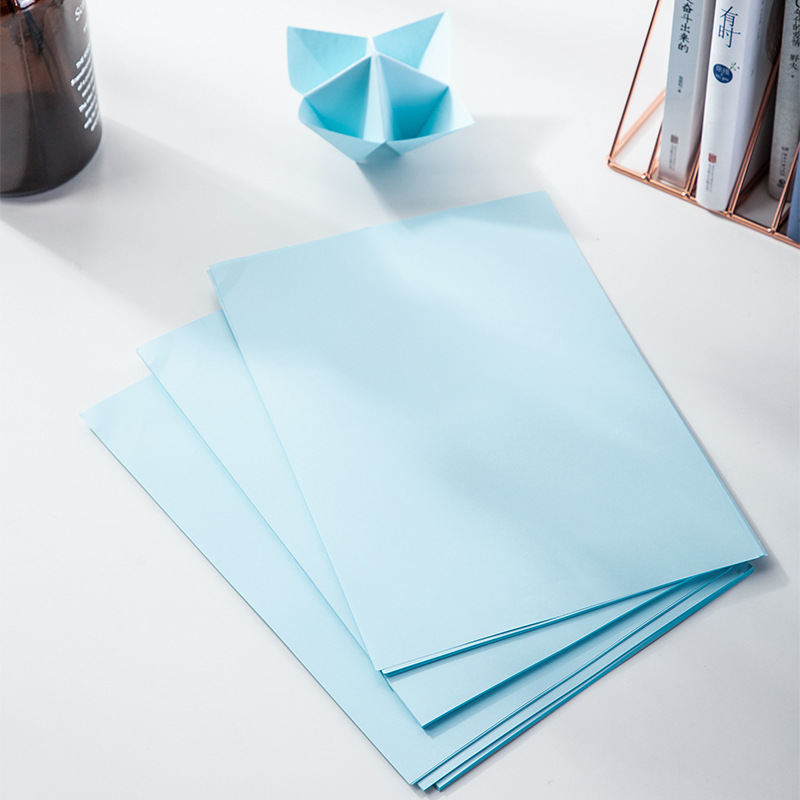 得力 7757 彩色复印纸 A4 80G 浅蓝色 25包/箱按（包）销售