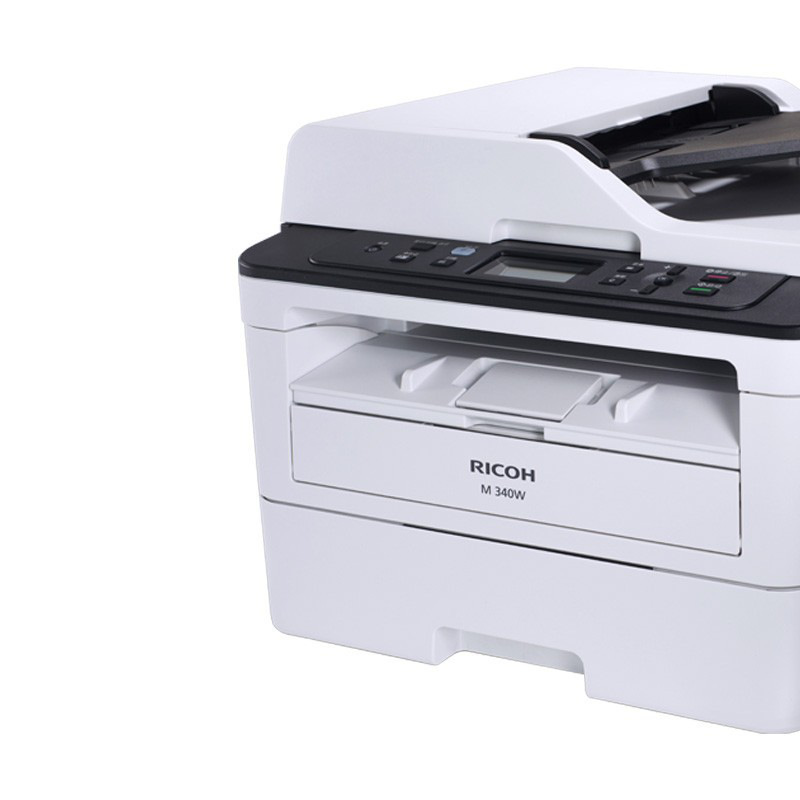 理光 M 340W 黑白激光多功能一体机 A4 浅灰色 双面 WIFI打印 复印 扫描按（台）销售