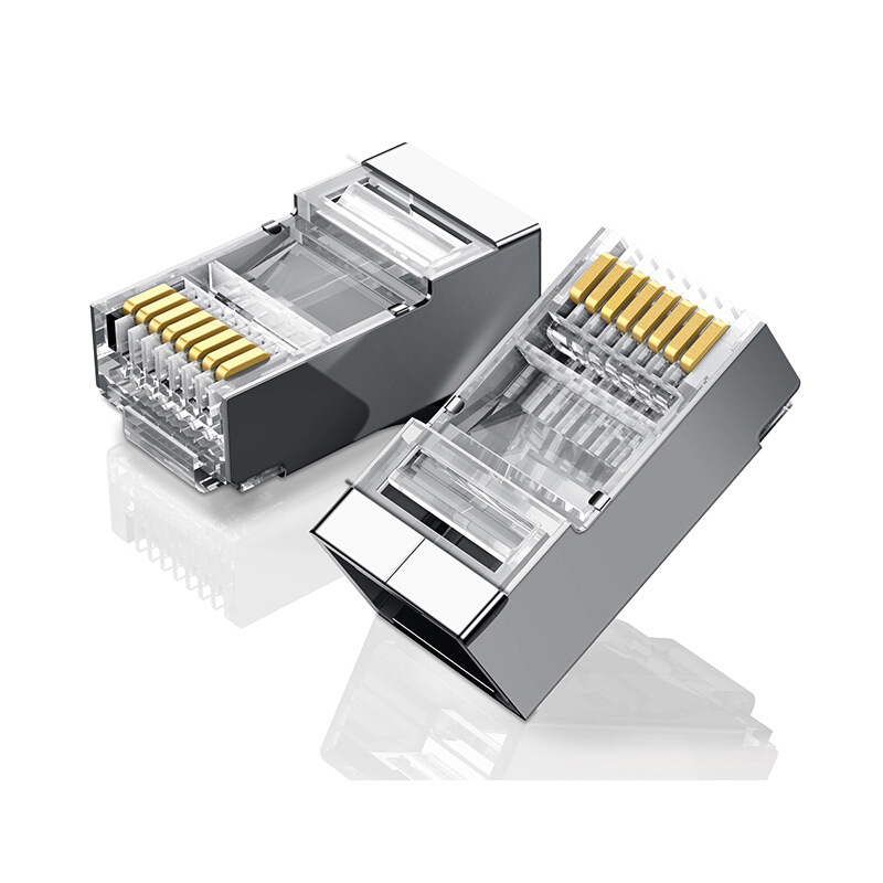 绿联 50248 六类屏蔽水晶头 100个装按包销售