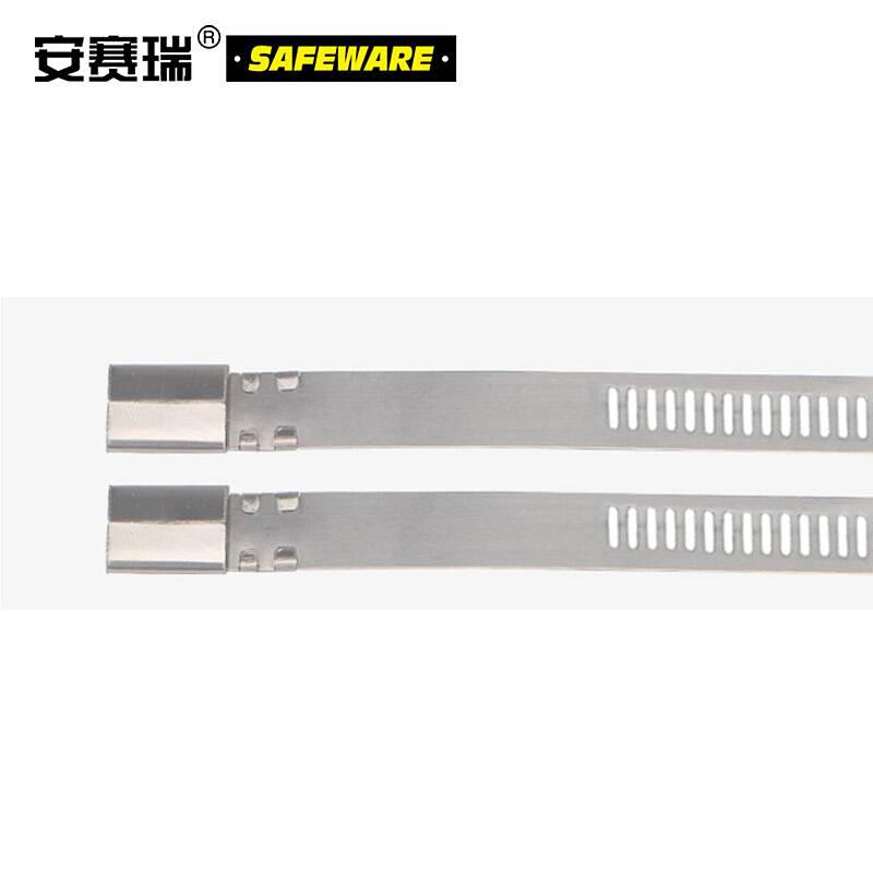 安赛瑞 13857 不锈钢扎带(100根装)10×1000mm银按(包)销售 安赛瑞 13857 不锈钢扎带(100根装)10×1000mm银按(包)销售