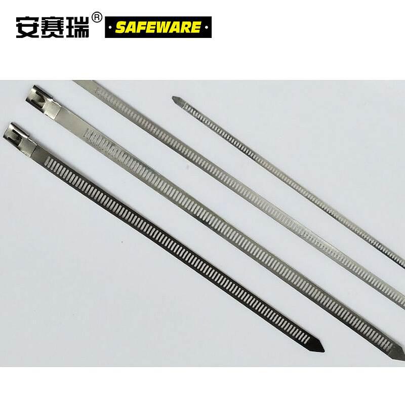 安赛瑞 13857 不锈钢扎带(100根装)10×1000mm银按(包)销售 安赛瑞 13857 不锈钢扎带(100根装)10×1000mm银按(包)销售