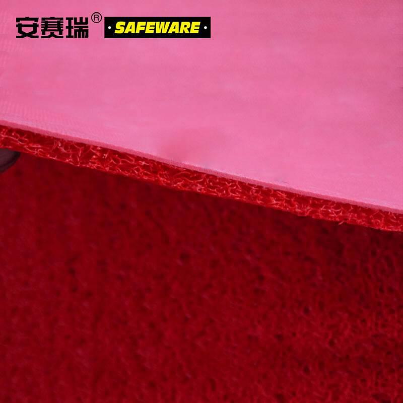 安赛瑞 12655 PVC丝圈防滑走道垫1.8×12m红按（卷）销售