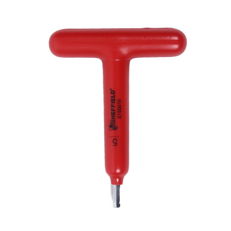 钢盾 S150021 浸塑型单色绝缘T型内六角扳手 8*120mm按（个）销售