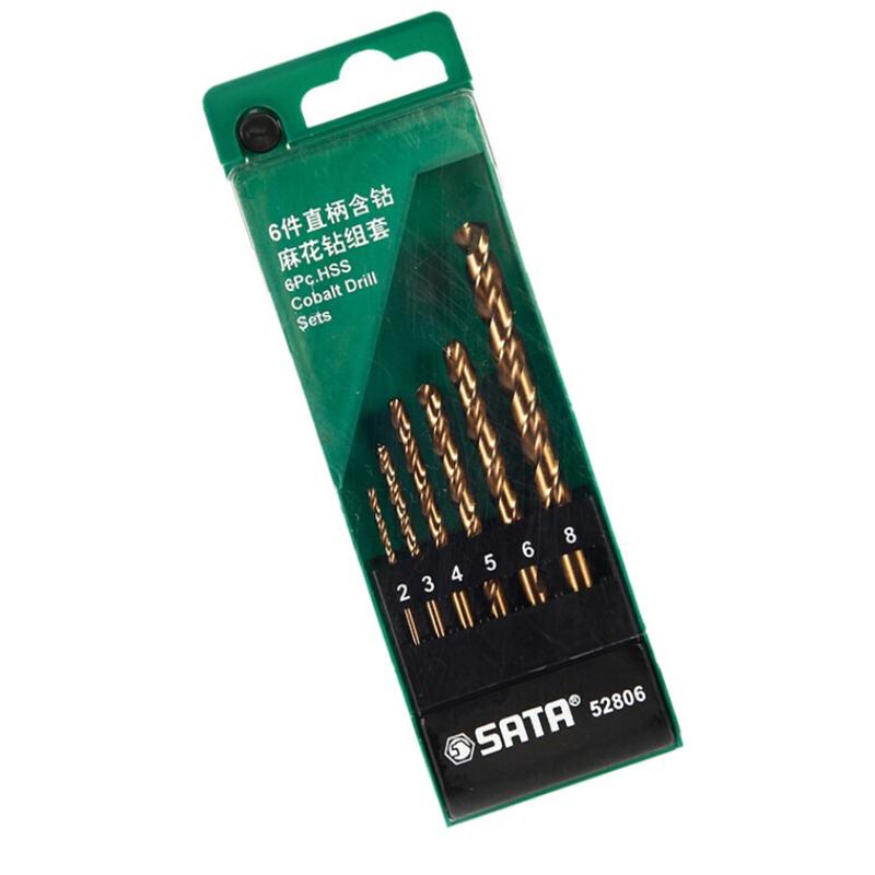 世达 52806 柄含钴麻花钻组套 6件套按（套）销售