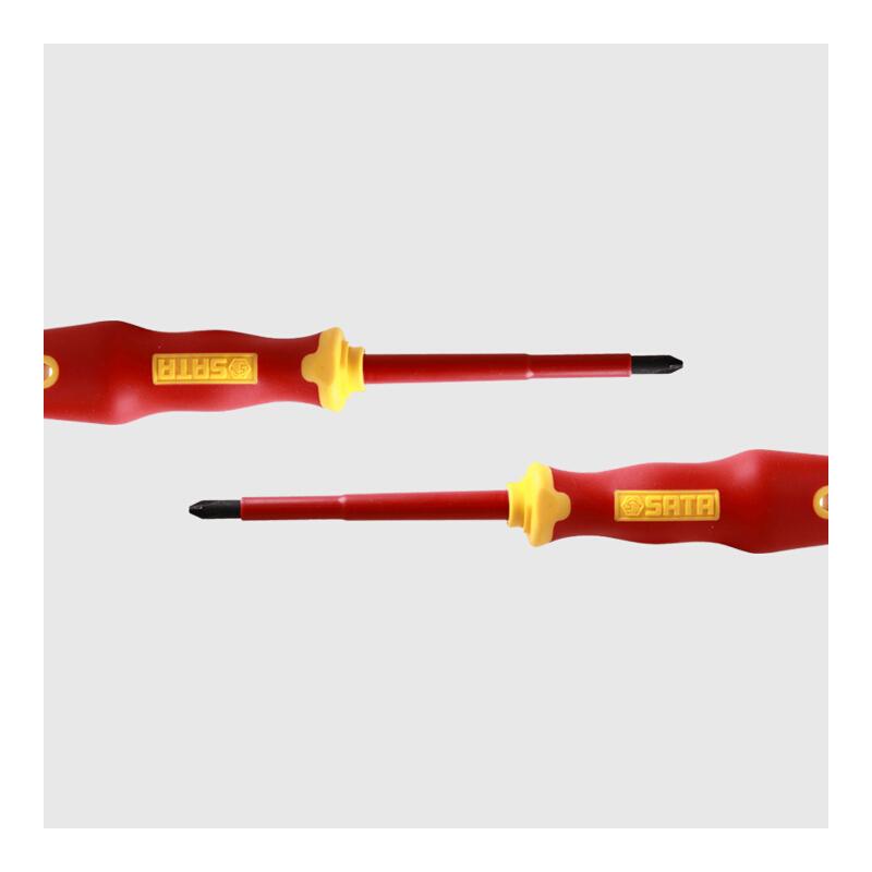 世达 61221 T系列双色柄十字绝缘螺丝批 #0x60MM按（把）销售