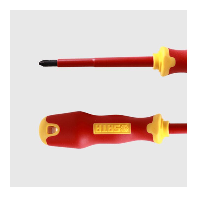 世达 61221 T系列双色柄十字绝缘螺丝批 #0x60MM按（把）销售