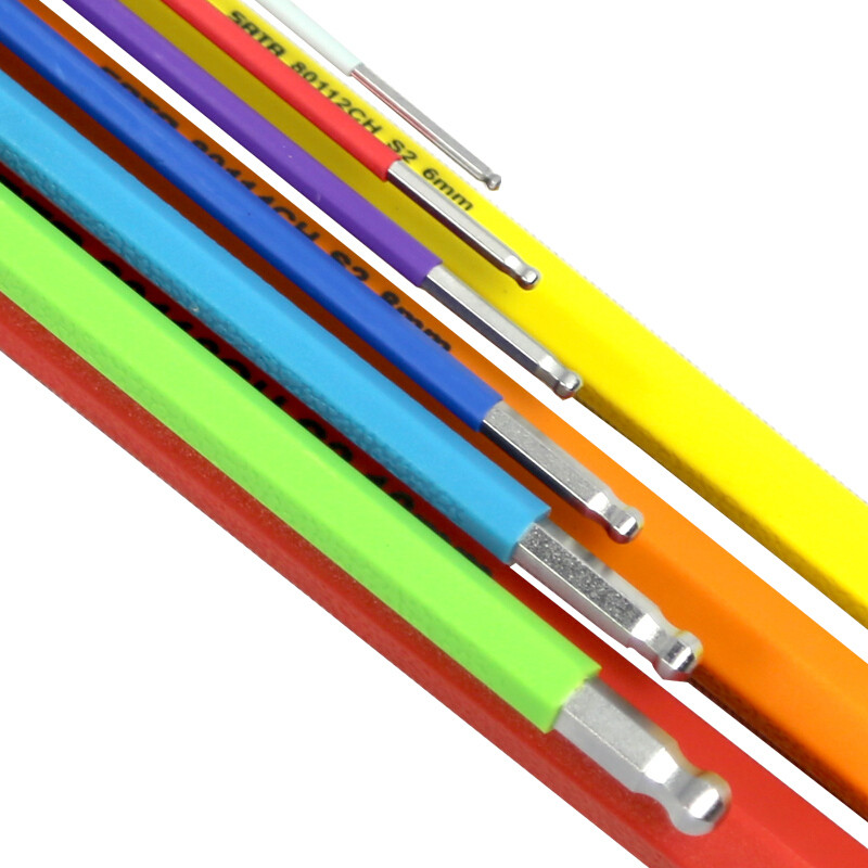 世达 80112CH 彩虹系列特长球头内六角扳手 6MM按(把)销售 世达 80112CH 彩虹系列特长球头内六角扳手 6MM按(把)销售