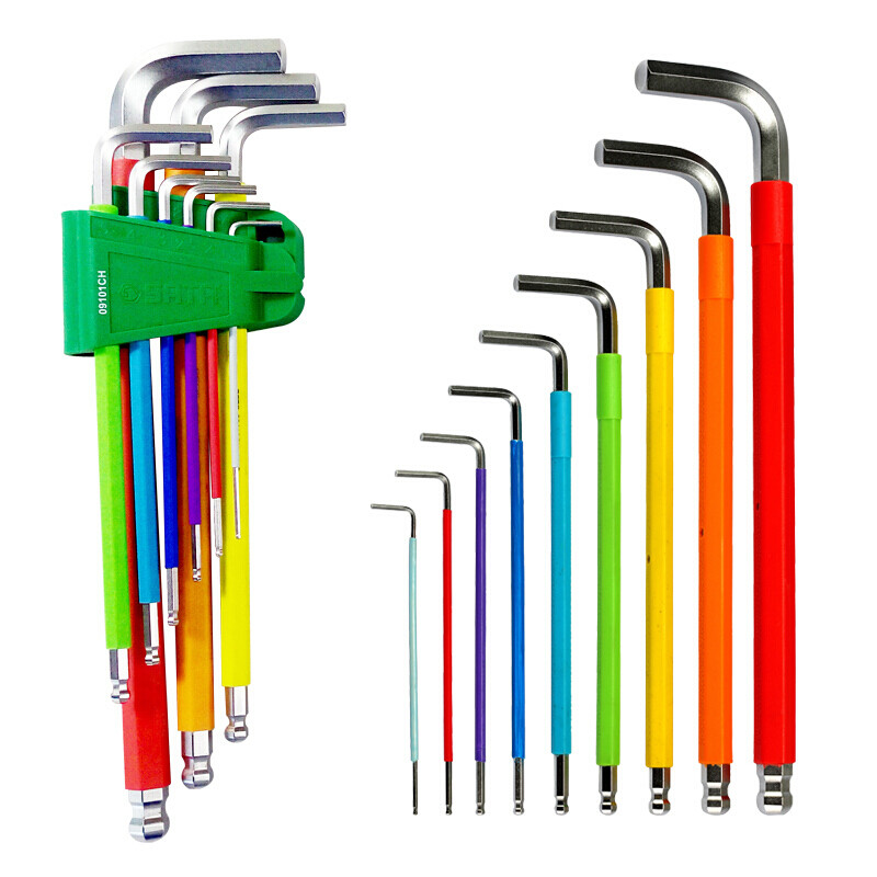 世达 80112CH 彩虹系列特长球头内六角扳手 6MM按(把)销售 世达 80112CH 彩虹系列特长球头内六角扳手 6MM按(把)销售