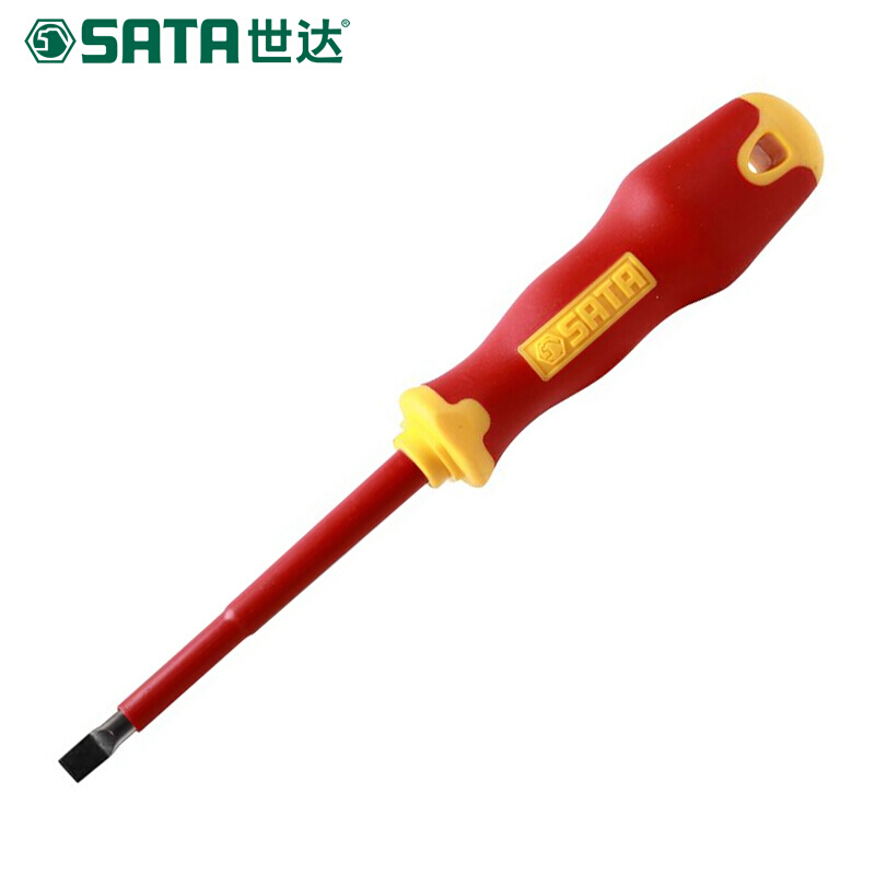 世达 61324 T系列双色柄一字绝缘螺丝批 5.5x125MM按（把）销售
