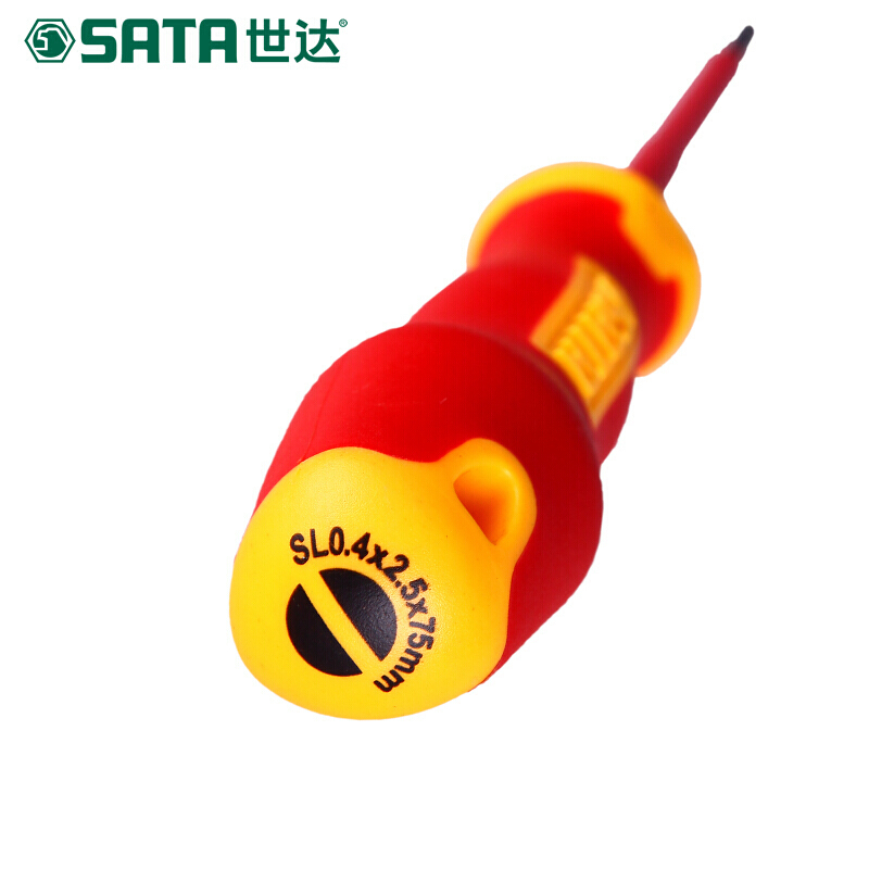 世达 61325 T系列双色柄一字绝缘螺丝批6.5x150MM按（把）销售
