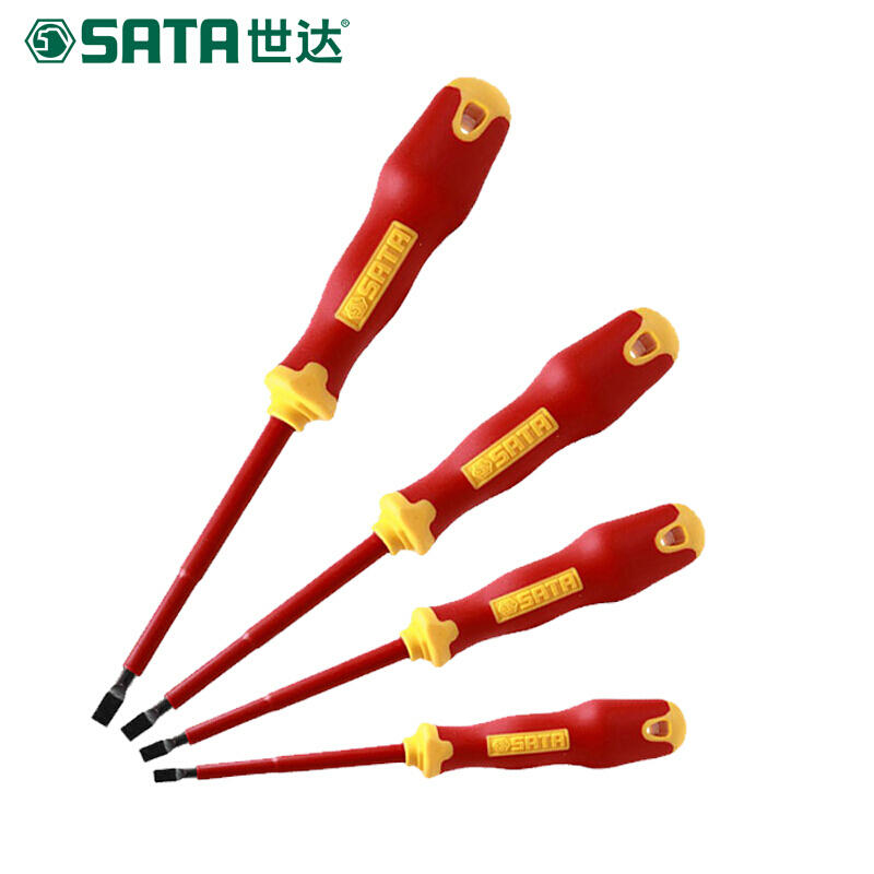 世达 61325 T系列双色柄一字绝缘螺丝批6.5x150MM按（把）销售