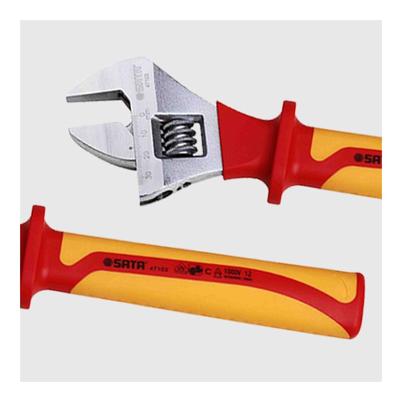 世达 47103 VDE绝缘耐压活动扳手 10"按(把)销售 世达 47103 VDE绝缘耐压活动扳手 10"按(把)销售