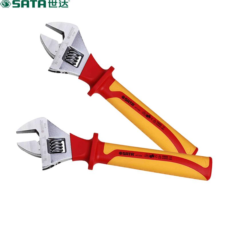 世达 47103 VDE绝缘耐压活动扳手 10"按(把)销售 世达 47103 VDE绝缘耐压活动扳手 10"按(把)销售