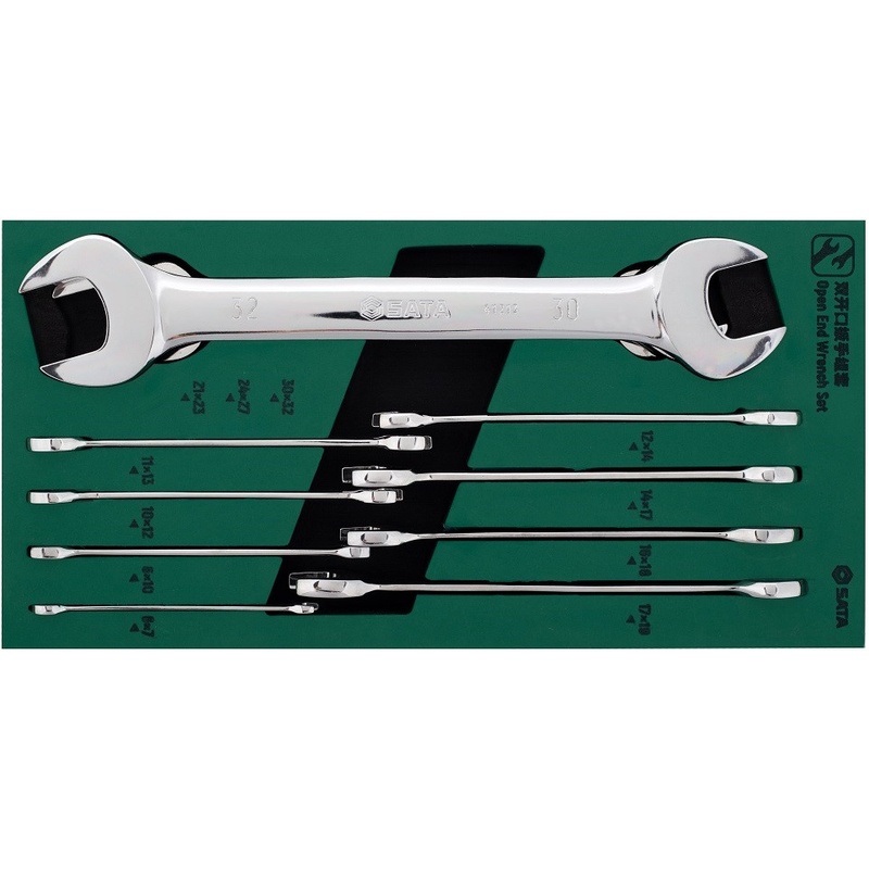 世达 09904 双开口扳手及两用扳手 10件套按套销售