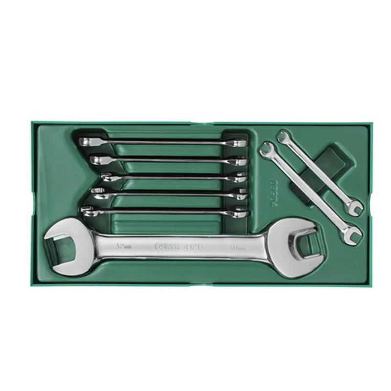 世达 09904 双开口扳手及两用扳手 10件套按套销售 世达 09904 双开口扳手及两用扳手 10件套按套销售