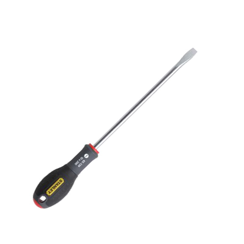 史丹利 65-138-14 三色柄一字螺丝批五金工具 8*200mm按（支）销售
