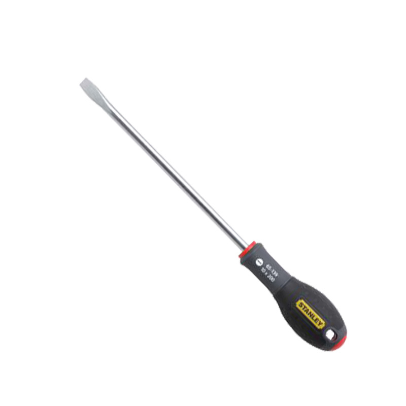 史丹利 65-138-14 三色柄一字螺丝批五金工具 8*200mm按（支）销售