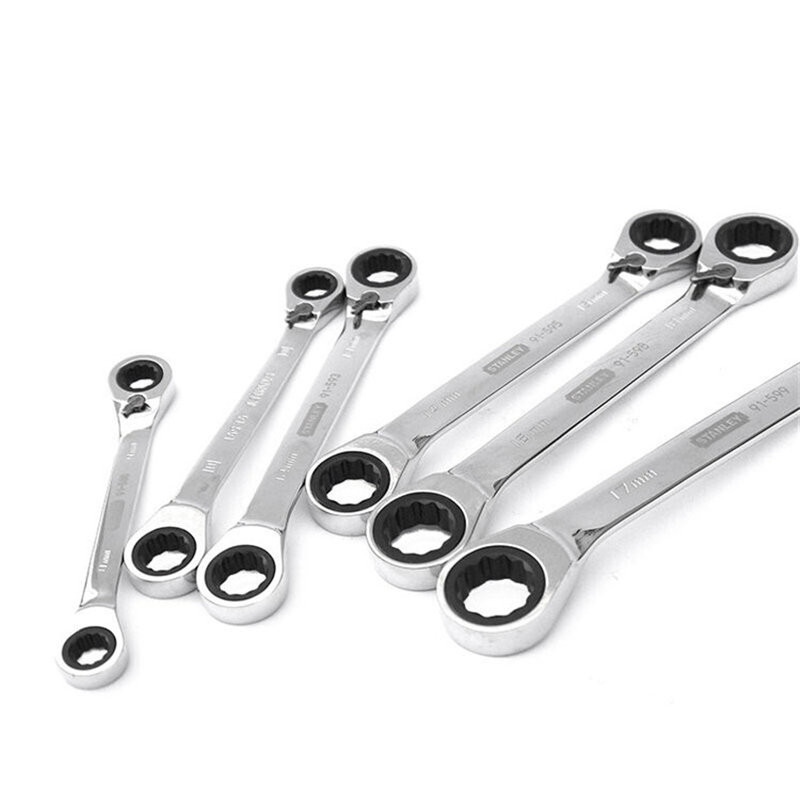 史丹利 91-598-1L-22 公制双梅花双向棘轮快扳 16x18mm按把销售