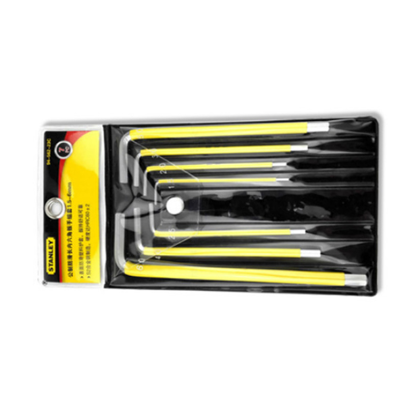 史丹利 94-562-23C 公制防滑长内六角扳手组套 7件套1.5-6mm按套销售 史丹利 94-562-23C 公制防滑长内六角扳手组套 7件套1.5-6mm按套销售