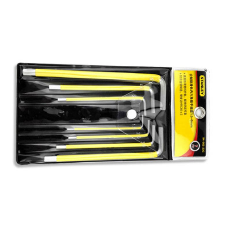 史丹利 94-562-23C 公制防滑长内六角扳手组套 7件套1.5-6mm按套销售 史丹利 94-562-23C 公制防滑长内六角扳手组套 7件套1.5-6mm按套销售