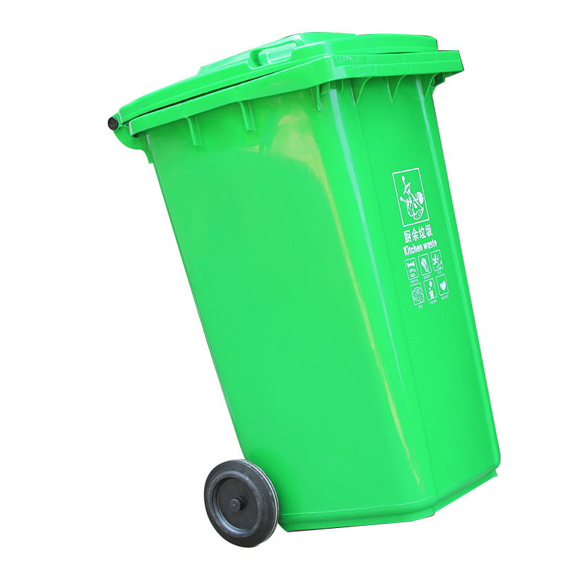 敏胤 MYL-7100-5 分类垃圾桶(芾轮) BJ等地区 100L—厨余标识 绿色 100L（带轮）按个销售
