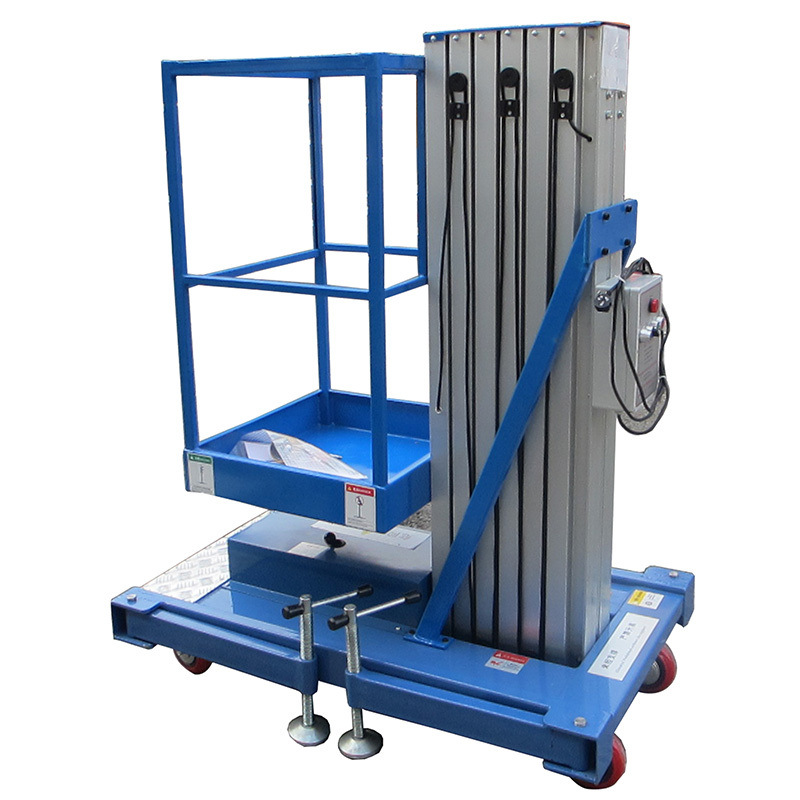 兴航发 铝合金升降机 单柱6m 蓝色按件销售