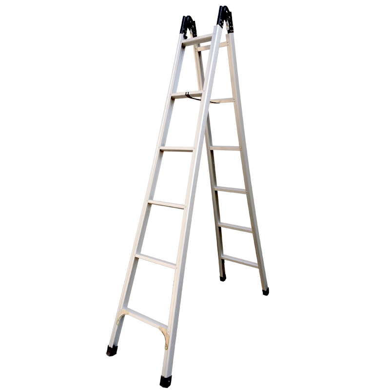 兴航发 铝合金关节人字梯子 2.5m 银色按件销售