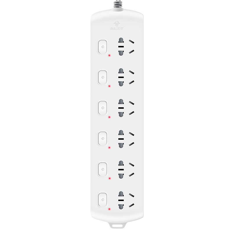 公牛 GN-B2063 多控六联插座(新) 3米 白色按个销售 公牛 GN-B2063 多控六联插座(新) 3米 白色按个销售