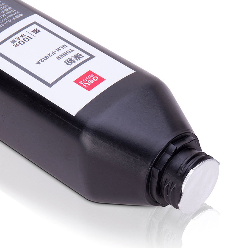 得力 DLH-F2612A 碳粉 100克 黑色 适用HPLaserJet1010/1012/1015/1018/1020/1022/3015/3020/3030/3050/3050z/3052/3055/M1005MFP/M1319fMFPCanonLBP2900/2900+/3000按支销售