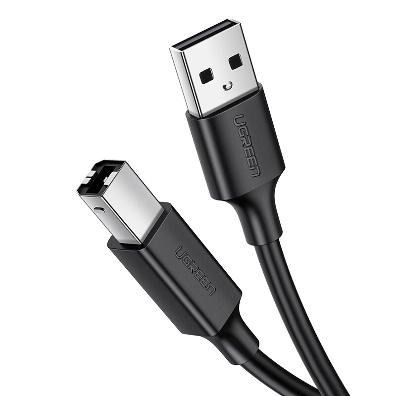 绿联 10329 USB2.0打印机数据线 5米 黑色按根销售