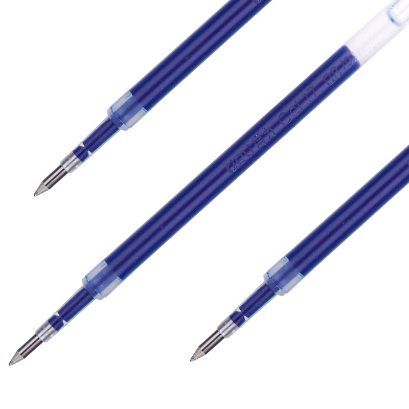 得力 S206 按动中性笔替芯 0.5mm 子弹头 蓝色 20支/盒按（盒）销售