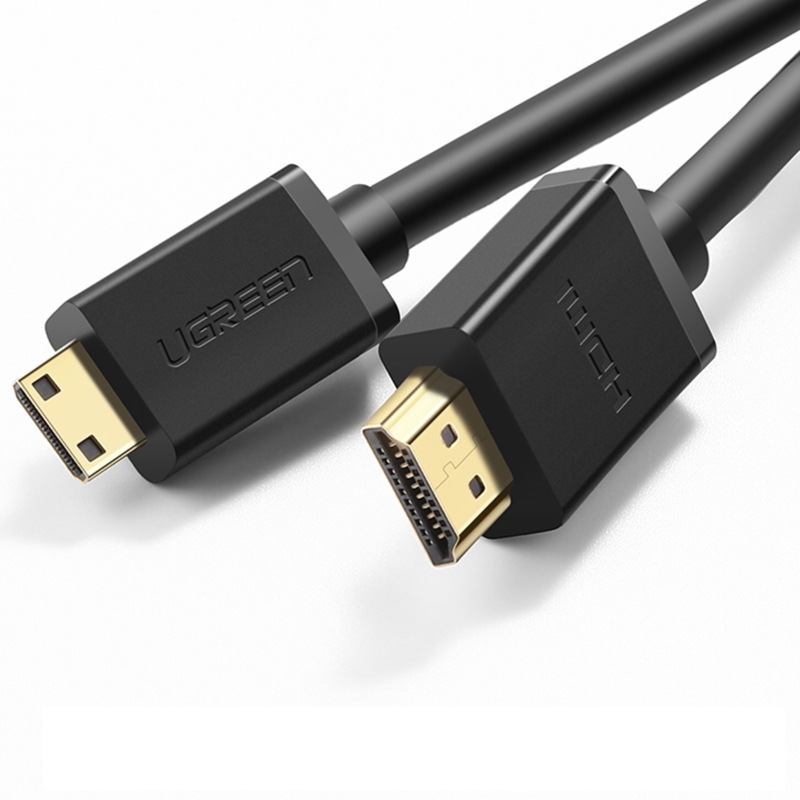 绿联 11167 Mini HDMI转HDMI转接线 4K迷你高清线 1.5米 黑色按个销售