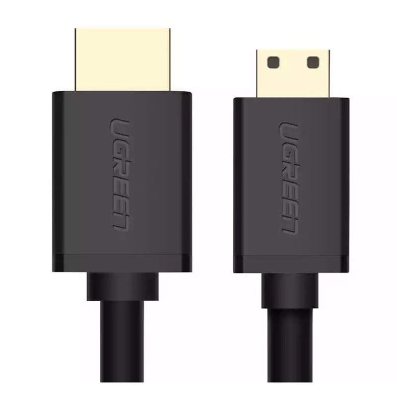 绿联 11167 Mini HDMI转HDMI转接线 4K迷你高清线 1.5米 黑色按个销售