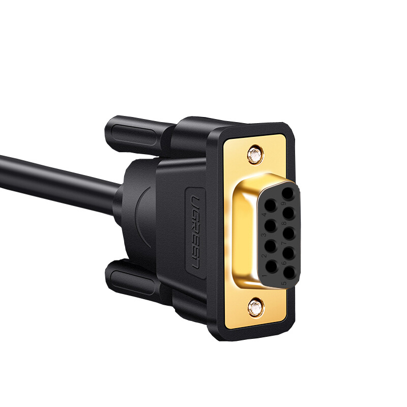 绿联 20149 DB9串口线 RS232线母对母延长线 1.5米 黑色按(根)销售 绿联 20149 DB9串口线 RS232线母对母延长线 1.5米 黑色按(根)销售