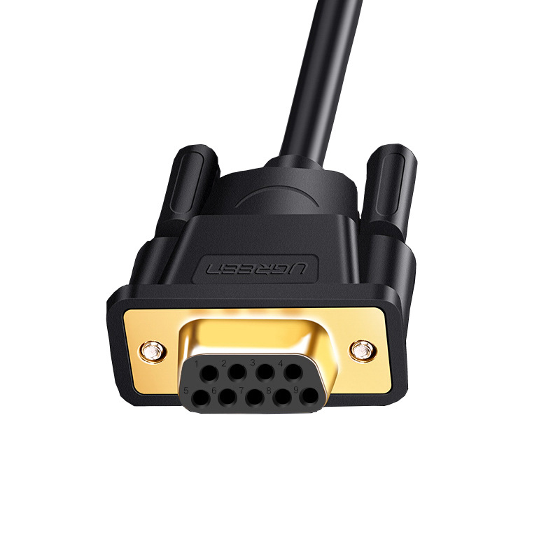 绿联 20149 DB9串口线 RS232线母对母延长线 1.5米 黑色按(根)销售 绿联 20149 DB9串口线 RS232线母对母延长线 1.5米 黑色按(根)销售