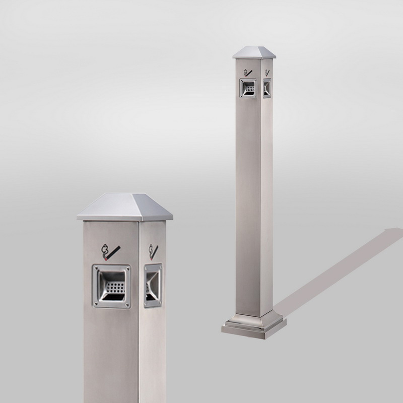 科力邦 KB3233 不锈钢烟灰柱 沙钢斜头 原色按个销售 科力邦 KB3233 不锈钢烟灰柱 沙钢斜头 原色按个销售