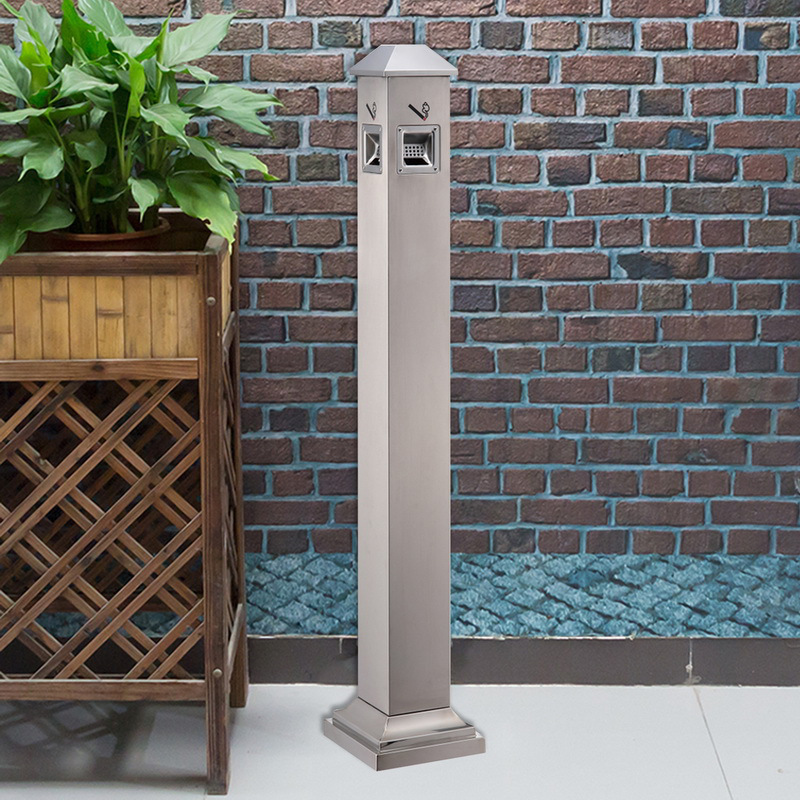 科力邦 KB3233 不锈钢烟灰柱 沙钢斜头 原色按个销售 科力邦 KB3233 不锈钢烟灰柱 沙钢斜头 原色按个销售