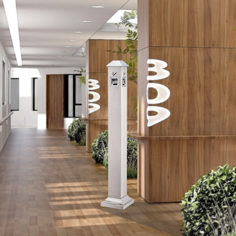 科力邦 KB3233 不锈钢烟灰柱 沙钢斜头 原色按个销售 科力邦 KB3233 不锈钢烟灰柱 沙钢斜头 原色按个销售