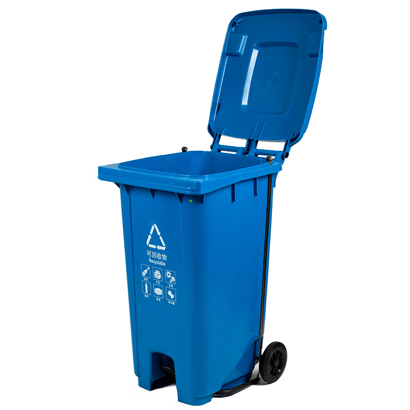 科力邦 KB1067 户外垃圾桶 大号加厚 100L 蓝色按（个）销售