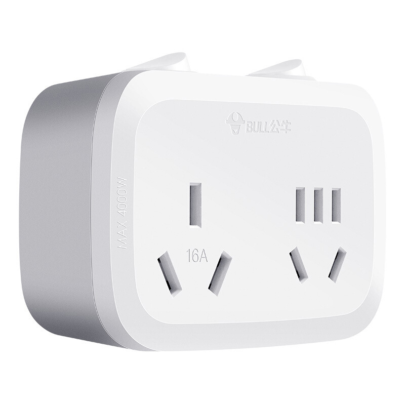 公牛 GN-9323D 大功率一转二插座 一转多分控转换插头 250V 白色按(个)销售 公牛 GN-9323D 大功率一转二插座 一转多分控转换插头 250V 白色按(个)销售