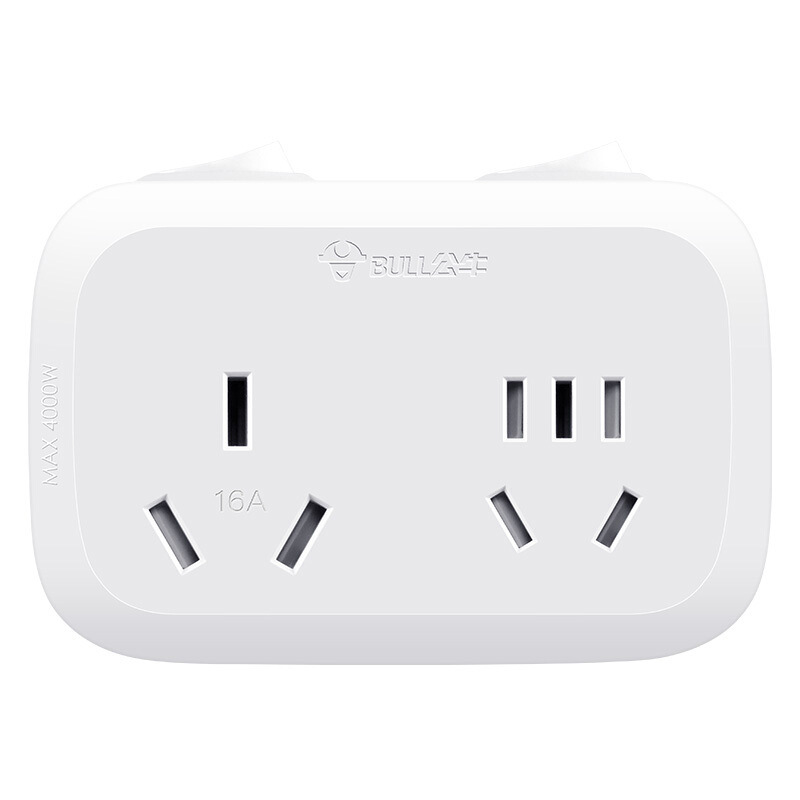 公牛 GN-9323D 大功率一转二插座 一转多分控转换插头 250V 白色按(个)销售 公牛 GN-9323D 大功率一转二插座 一转多分控转换插头 250V 白色按(个)销售