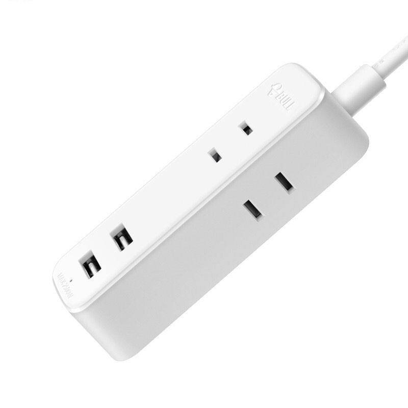 公牛 GN-A120U 2位开关插座+2USB孔位 迷你插座 1.5米 白色按个销售