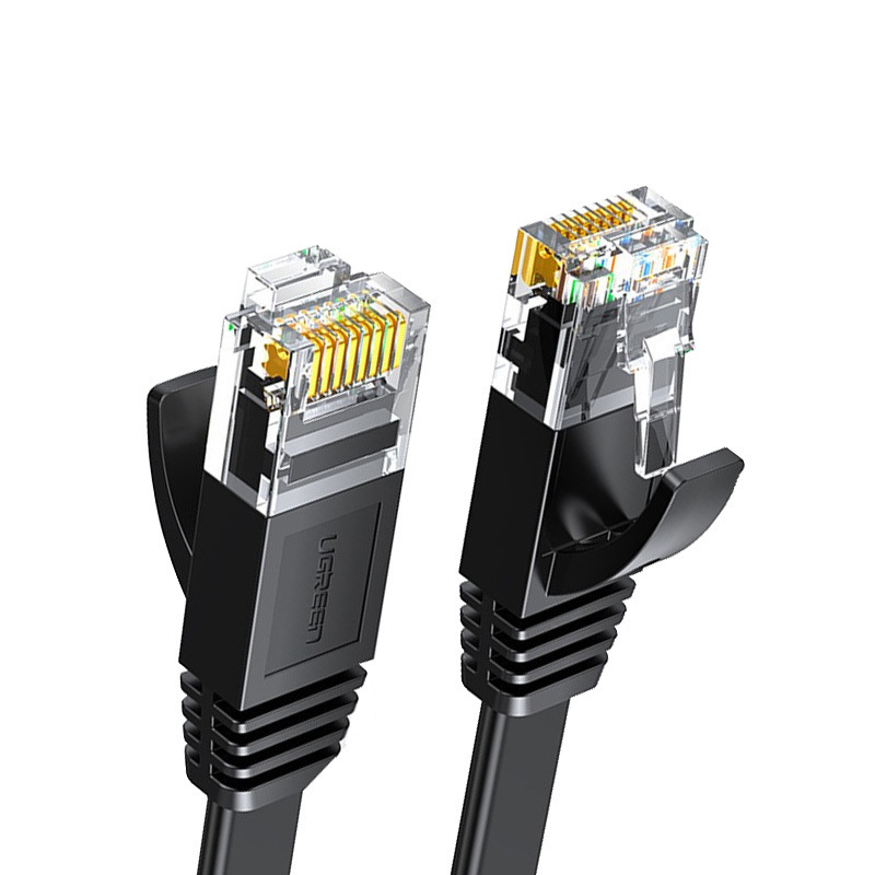 绿联 50176 六类千兆非屏蔽扁平网线 5米 黑色按根销售