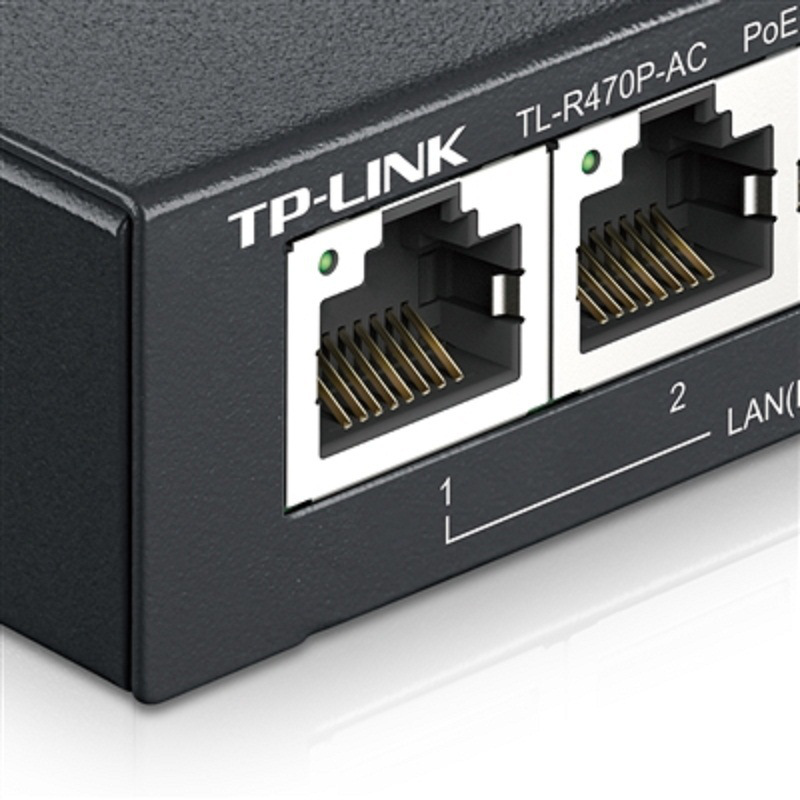 TP-LINK TL-R470P-AC PoE/AC一体化路由器 5口百兆 黑色按（件）销售
