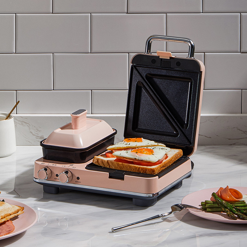摩飞 MR9086 轻食机（蒸锅三文治机） 双面加热 粉色按（台）销售