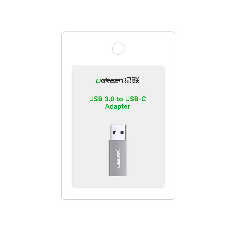 绿联 30705 数据线转接头 USB3.0公转Type-C母 深灰色 吸塑包装按个销售 绿联 30705 数据线转接头 USB3.0公转Type-C母 深灰色 吸塑包装按个销售