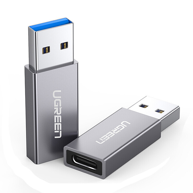 绿联 30705 数据线转接头 USB3.0公转Type-C母 深灰色 吸塑包装按个销售 绿联 30705 数据线转接头 USB3.0公转Type-C母 深灰色 吸塑包装按个销售