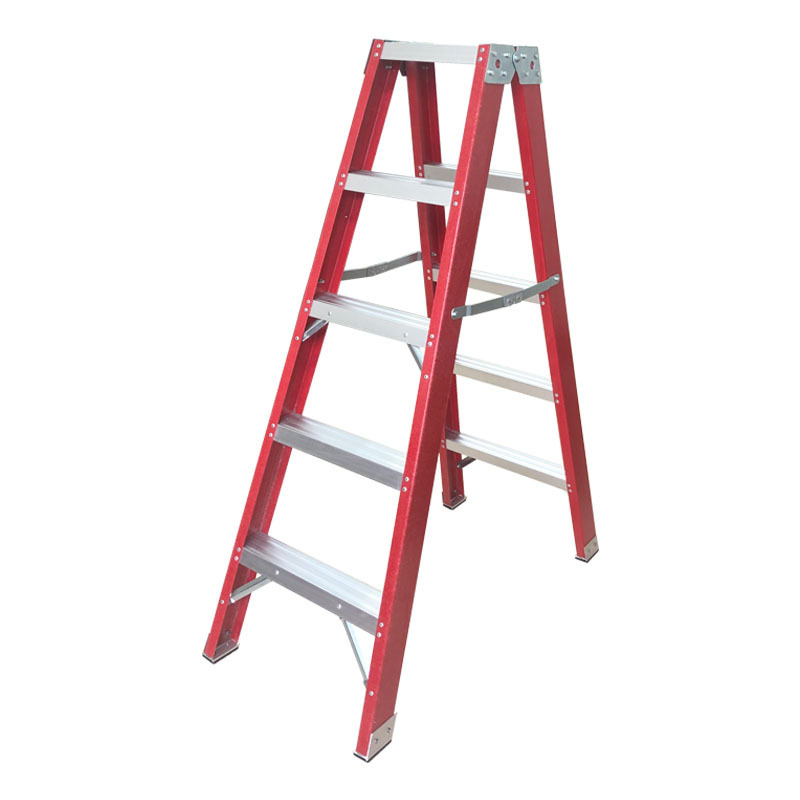 兴航发 XHF-JSCP120 玻璃钢绝缘平板双侧梯子 1.2M 红色按件销售