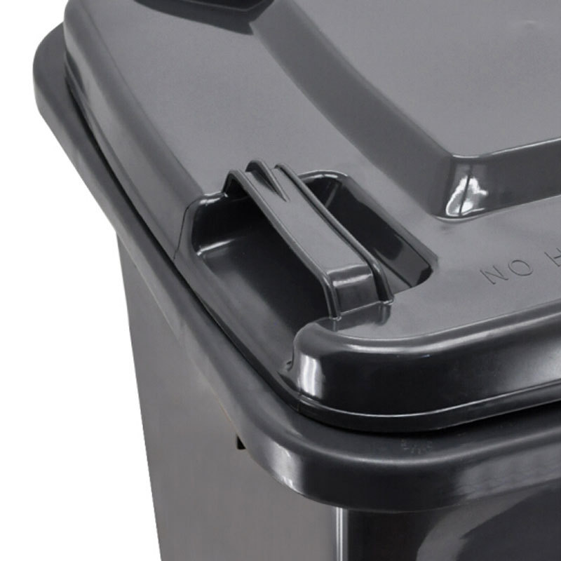 敏胤 MYL-7240-20 挂车款带轮带盖其它垃圾标识分类垃圾桶 240L 灰黑色 新国标按（个）销售