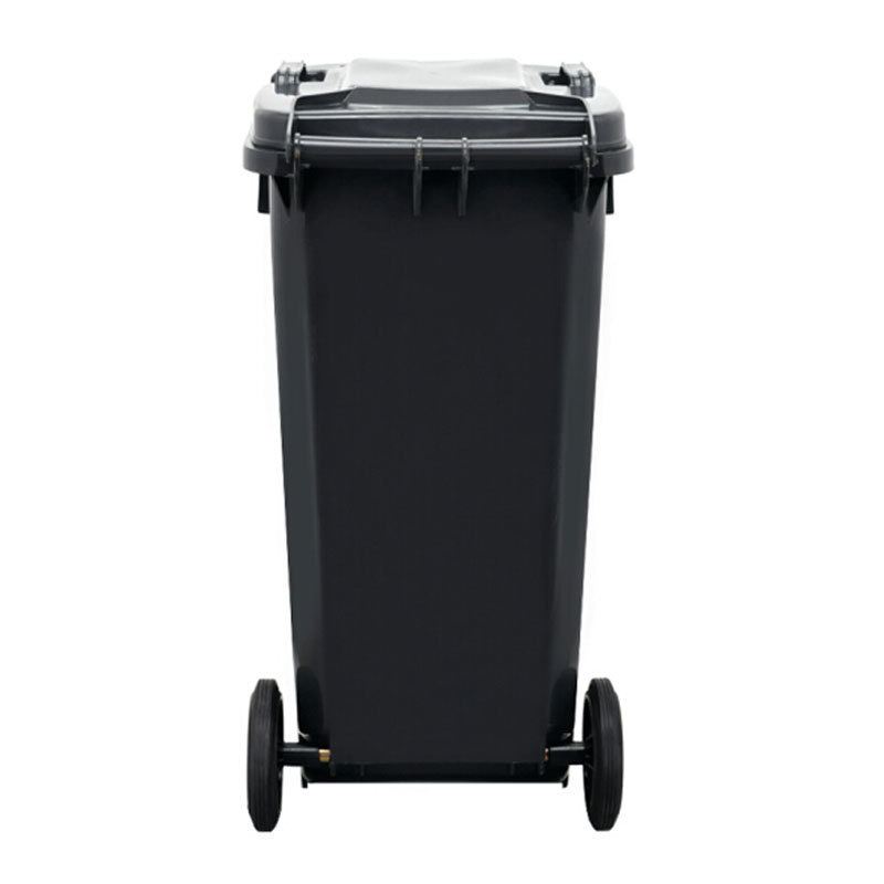 敏胤 MYL-7240-20 挂车款带轮带盖其它垃圾标识分类垃圾桶 240L 灰黑色 新国标按（个）销售